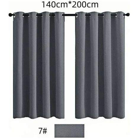 Blackout curtains - 1.32 x 2.13 meters / 52 x 84 inches - Black - Blackout curtains (1/4)