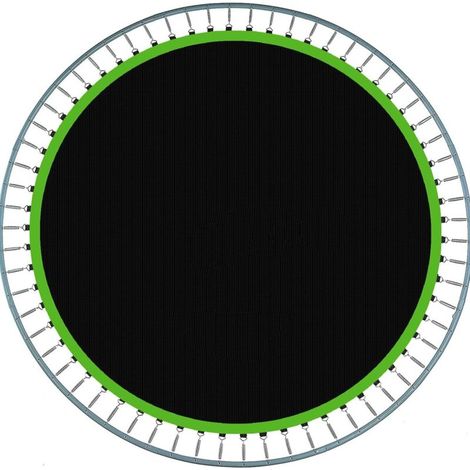 Runde Ersatz-Trampolinmatte mit 42 Ringen (Durchmesser), Rückprallmatte für 8-Fuß-Trampolinzubehör, Grün