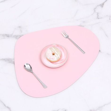 Platzsets – Noname – 4er-Set – Rutschfest – Rosa – 33 x 39 cm – Asymmetrisch (1/4)