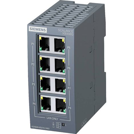 Siemens 6GK50080GA101AB2 6GK5008-0GA10-1AB2 Switch ethernet industriale 10 / 100 / 1000 MBit/s (1/3)