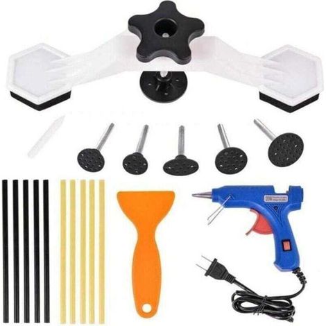 Kit d'outils de débosselage non peint - 19 pièces pour voiture, moto ou camion (1/4)