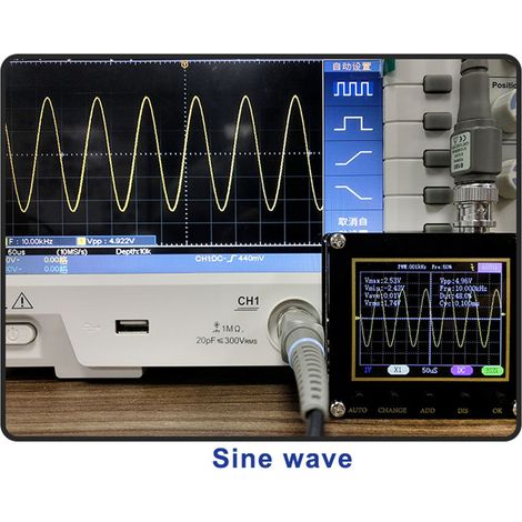 Oscilloscope numérique de poche 2,4 pouces pour tests électroniques et composants (1/5)