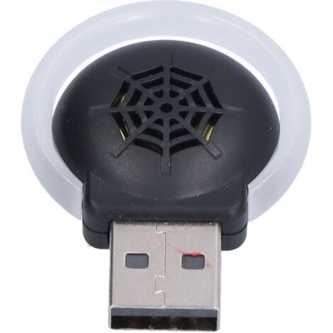 Portable Ultrasonic Anti-Mosquito and Insect Deterrent with Night Lamp Frequency Dimmer for Indoor 708 Black- (1/5)