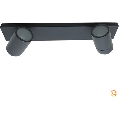 [GEBRAUCHT] B-Ware Paulmann Deckenleuchte Strahler Zyli 2 Spots Dimmbar Gu10 Led Matt Schwarz Ip44 (1/2)