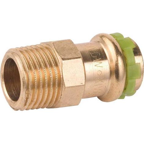 Rotguß Pressfitting Übergangsnippel mit AG 18x3/4 P 4243 G