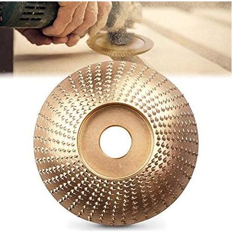 Disque de Polissage, Outil de Sculpture de Meule en Bois pour La Meuleuse D'angle, Diamètre extérieur 85 mm, diamètre intérieur 10 mm- (1/5)