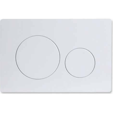 Plaque de commande compatible Geberit Sigma20 à double chasse : blanc. chrome poli (référence équivalente 115.882.KJ.1) (1/4)