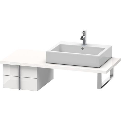 VERO mobile console basso 518x400x285mm lucido albicocca perla