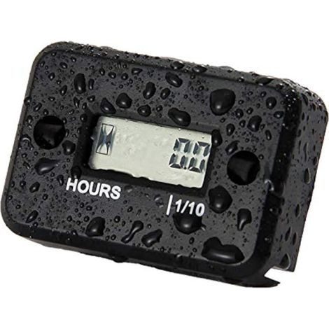 Compteur d'heures induction étanche pour moto, motocross, motoneige, motocross Noir (1/5)