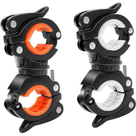 Support de lampe pour vélo, fixation pour lampe torche, accessoires, vente directe d'usine, clip de fixation rapide pour lampe de vélo de montagne (2 pièces) (1/5)