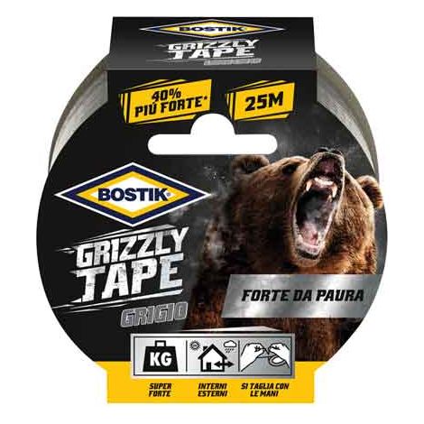 NASTRO TELATO 'GRIZZLY TAPE' BOSTIK mm 50x25 mt - Col. Grigio - BOSTIK (1/2)
