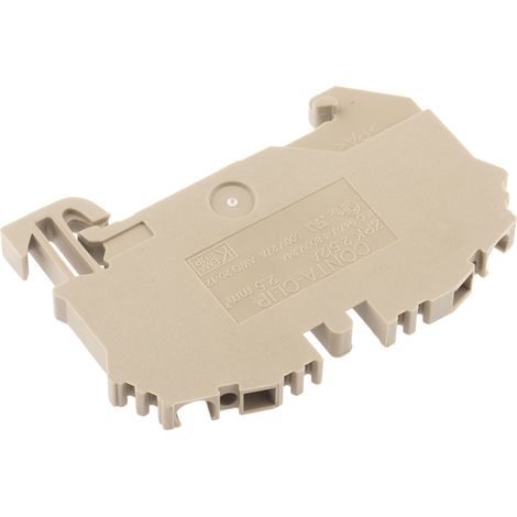Bloc de jonction RS PRO, 2.5mm², Fixation à ressort, Gris ( Prix pour Paquet de 10 ) (1/2)