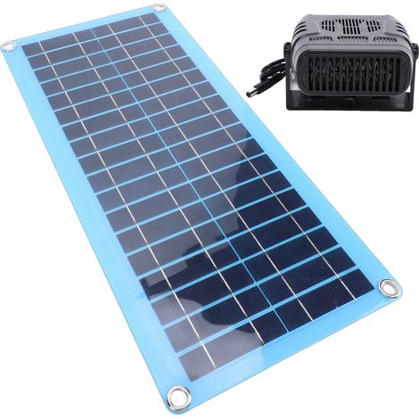Chauffage solaire 30W portable pour voiture, aérateur chauffant avec protection anti-surchauffe, séchage et chauffage pour niche d'animaux, mode air chaud (1/5)