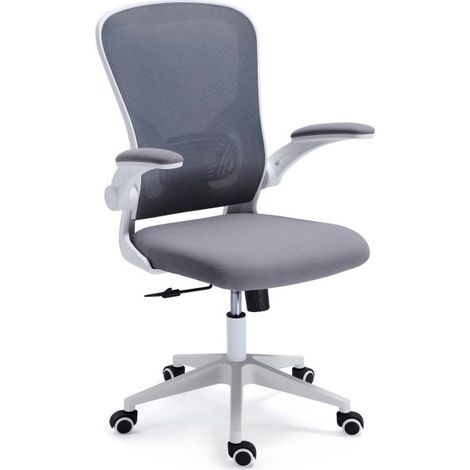 Silla de oficina Lexi Blanco - Tejido transpirable Gris 64cm (ancho) x 98/108cm (alto) (1/5)