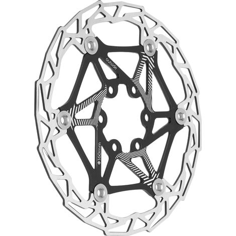 Disque de frein flottant pour vélo 160mm, rotor de frein à 6 trous pour VTT, couleur noire (1/5)