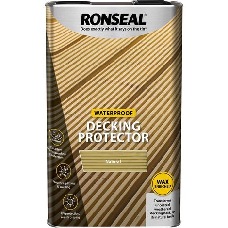 Ronseal 36435 Decking Protector Natural Oak 5 litre RSLDPNO5L