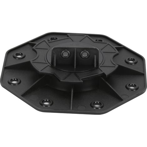 Wolketon Soporte universal ajustable en altura para tablones de terraza. WPC. BPC. baldosas. bases de terraza 18-30 mm 20 piezas