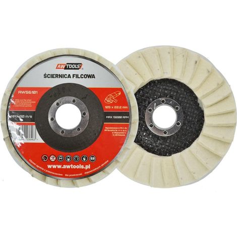 AWTOOLS ŚCIERNICA FILCOWA 125x22,22mm (1/3)