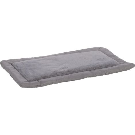 Panier Chien - Coussin Chien et Chat - Coussin Gris - Peluche Douce pour Cage métallique - 70,5x41,5x2cm