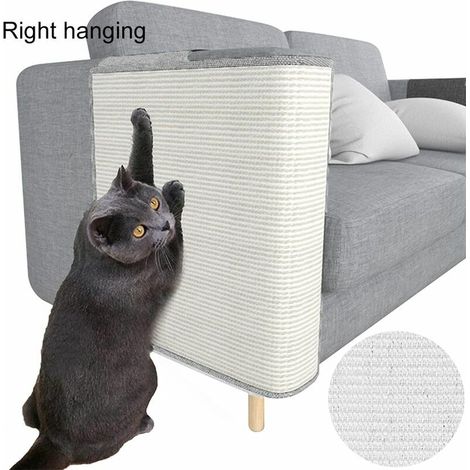 Protecteur de canapé - Protection de meubles en sisal naturel contre les chats - Canapé d'angle pour griffoir de chat pour lit, chaise, canapé - Installation facile, droite (1/5)