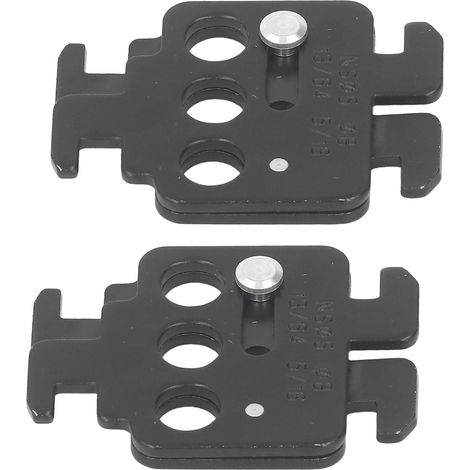 Lot de 2 verrous de disjoncteur à 3 trous en acier A4, dispositif de verrouillage à enclenchement pour équipements industriels (1/5)