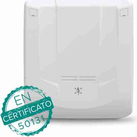 Centrale ibrida cablata/wireless a 24 ingressi in contenitore plastico