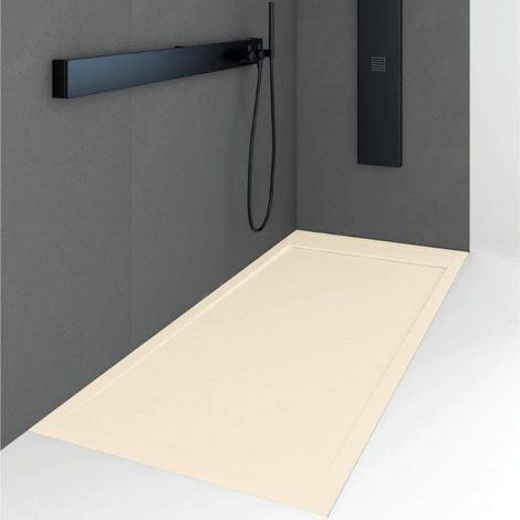 Plato de ducha resina QUORE crema  80x100cm