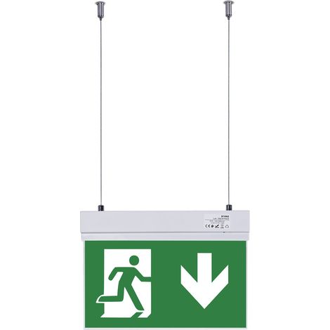 Bloc autonome d'éclairage de sécurité avec pictogramme "SORTIE (1/5)