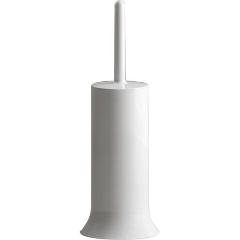 Brosse WC Blanc, Mesures et Poids : 41 x 14 x 14 cm et 0,3 kg, Brosse WC Fabriqué en résines thermoplastiques, Brosse de Toilette Design de R (1/4)