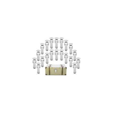 Paquet de 20 loquets en metal avec fermetures a levier ajustables a verrou, Tiroir Hardware Boîte à Outils en Acier Inoxydable Fermoir à Bascule pour Armoire, Porte, Boîte, cas Sans Serrure - Crezuo (1/4)