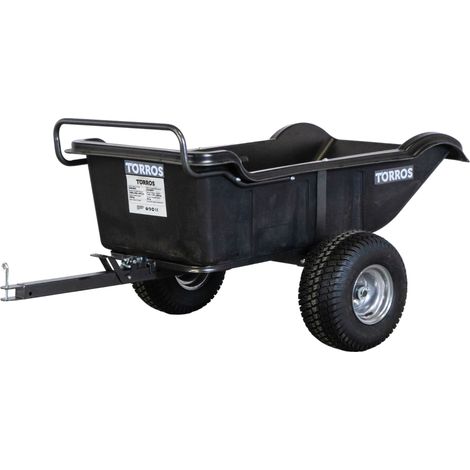 Torros – Remorque voiture basculante 550kg – Bac en polyéthylène incassable – Dimensions 1600x826x475 mm – AHR550P2 (1/5)