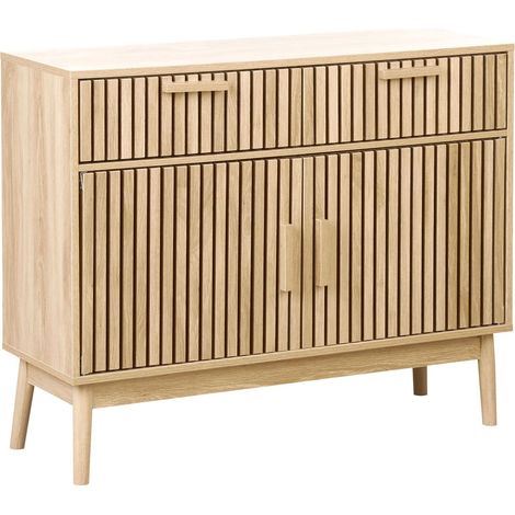 Sideboard mit 2 Türen LYNWOOD Hellbraun