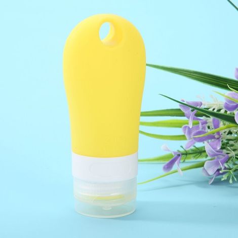 Flexible Silikon-Reiseflaschen für Shampoo, Duschgel und Creme wiederverwendbare leere Behälter