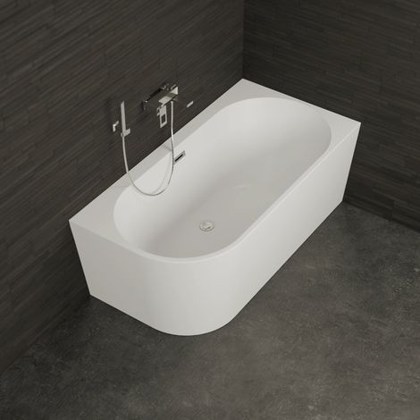 Vasca freestanding - Capri 150 droite blanche -  Bianco - 150 x72 x58 cm, by SPALINA