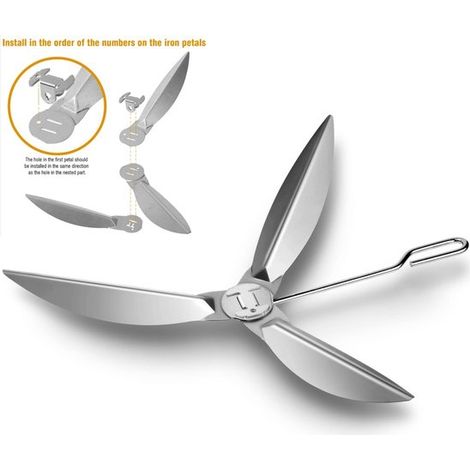 Kit de sistema de limpieza de un solo toque de 47 cm (18-1/2") para hornos Weber Kettle - Reemplaza las piezas del horno Weber 7443 - Plateado (1/5)