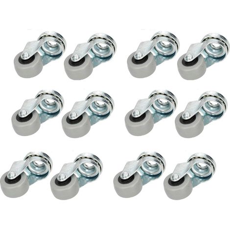KOTARBAU Lot de 12 roulettes de meubles Ø 30 (1/5)