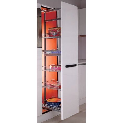 MINI CARICO ALTO 400 MM CROMATO RULLO 127-157cm 4 RIPIANI (1/5)