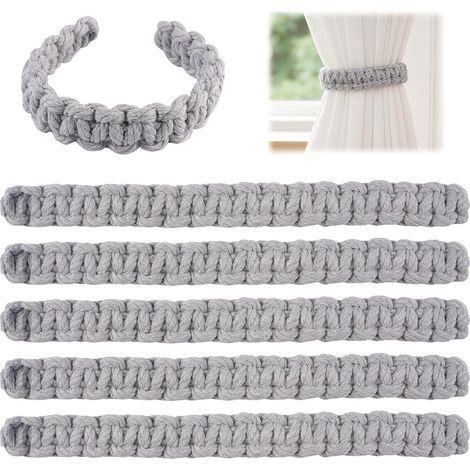 6 Pièces Embrasse pour Rideaux Bohème, Embrasses de Rideaux Tissés (1/5)