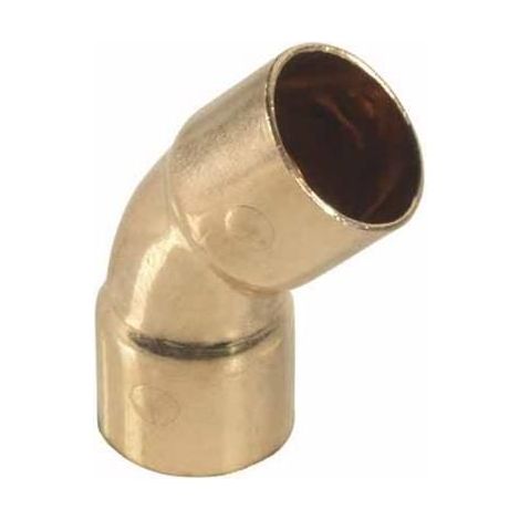 CODO DE COBRE DOBLE PARA SUELO 45 GRADOS 42 MM BESCO