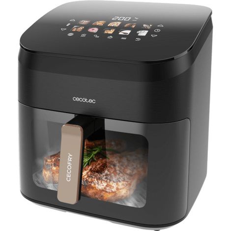 Cecotec Cecofry&Grill Smokin' 8500 Einzelbild 8,5 l 2200 W Heißluftfritteuse Schwarz, Braun