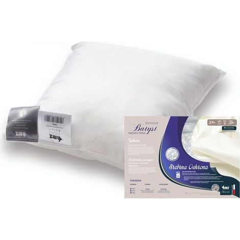 Antiallergisches Kissen 40x40 glattes Batist 250g weiß AMZ