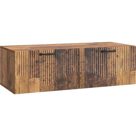 Wandmontierter TV-Schrank Altholz 98 x 41 x 30 cm Holzwerkstoff vidaXL