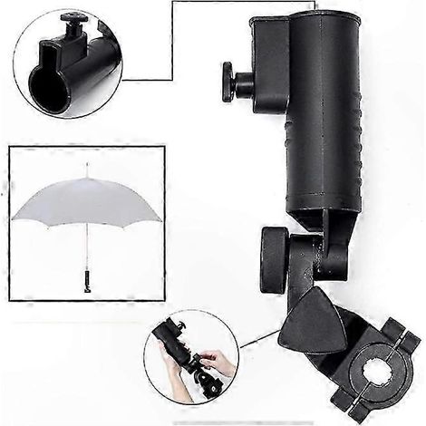 Universeller Schirmhalter für Rollstühle, Gehhilfen, Kinderwagen und Sonnenschirme (1/5)