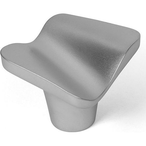 Caja de 10 botones de zamak 32x32 cromo mate Ref 7-749 33