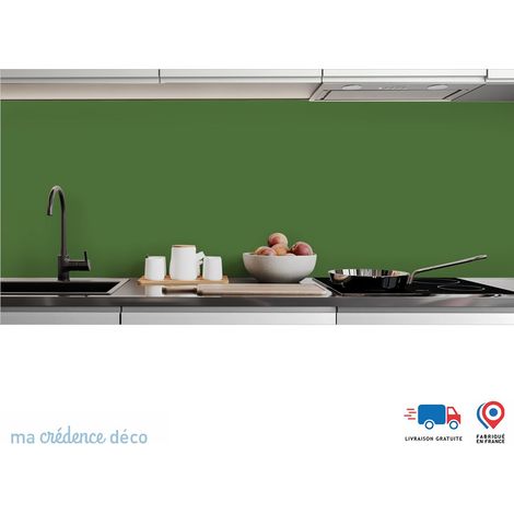 Crédence : Vert herbe RAL 6010 - Alu composite - 60 - 120 (1/3)