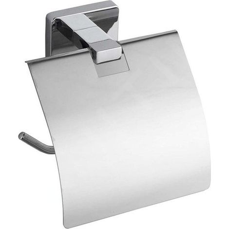 Aqualine Apollo - Support de papier toilette avec couvercle, chrome 1416-20 (1/2)