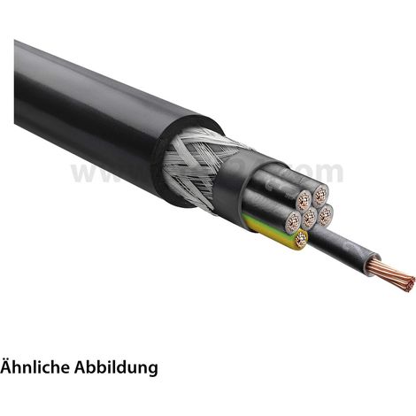 Stexoflex 1000 Black CY 7G1mm² 0,6/1kV AD 12,3mm Nennspannung Uo/U 600V/1000V - 1 Meter