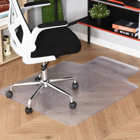 Tapis chaise de bureau 90 x 120 cm antidérapant, tapis de sol bureau résistant aux rayures, transparent