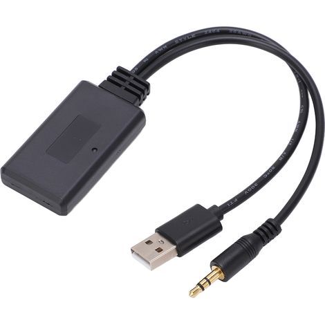 Adaptateur Bluetooth Voiture 3.5mm, Récepteur Audio Sans Fil USB AUX pour Autoradio Stéréo Universel (1/5)