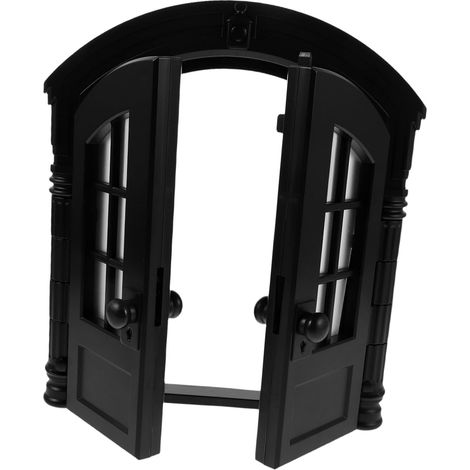 Porte Intérieure pour Animaux Double Ouverture Porte Robuste pour Chat et Petit Chien Installation Facile sans Outil Accès Pratique Sécurisé Noir (1/5)